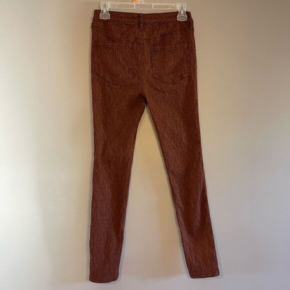 Free People Chocolate Jacquard Lace Skinny Pant | SZ 27 - Picture 4 of 10